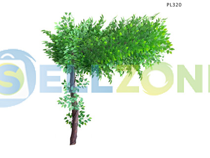 Μεγάλο καμπύλο αειθαλές τεχνητό δέντρο για διακόσμηση 1.8m – PL320